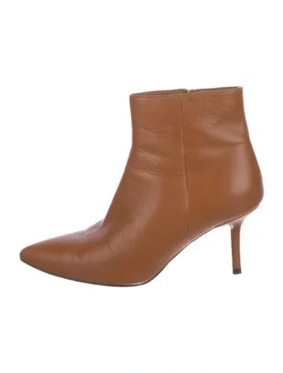Pre-owned L'agence Leather Boots In Brown