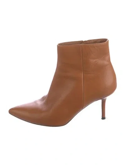 Pre-owned L'agence Leather Boots In Brown