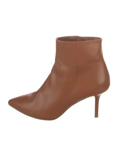Pre-owned L'agence Leather Boots In Brown