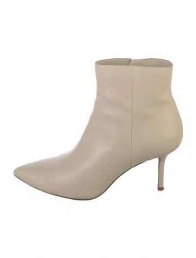 Pre-owned L'agence Leather Boots In Neutral