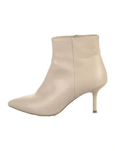 Pre-owned L'agence Leather Boots In Neutral