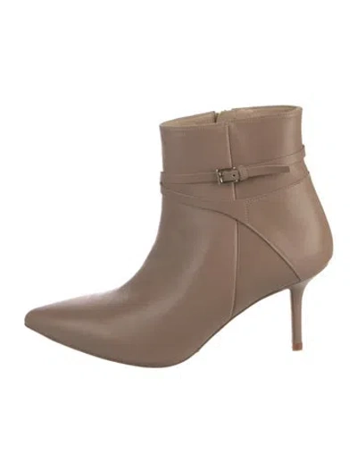 Pre-owned L'agence Leather Boots In Neutral