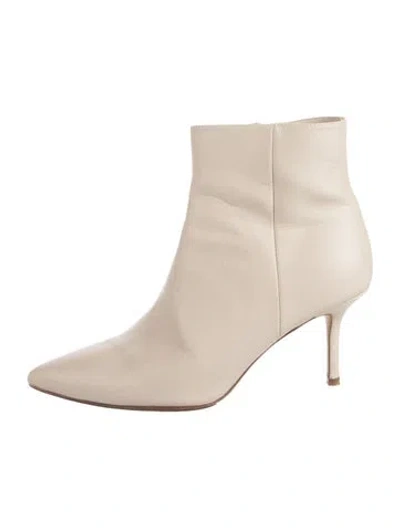 Pre-owned L'agence Leather Boots In Neutrals