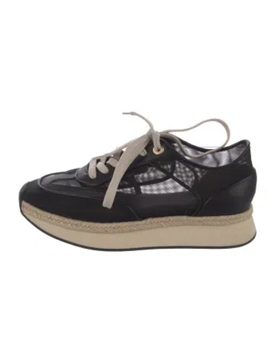 Pre-owned L'agence Leather Espadrille Sneakers