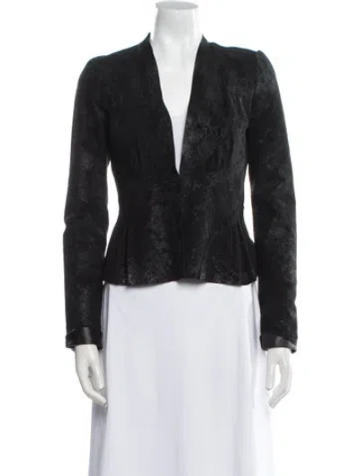 Pre-owned L'agence Leather Evening Jacket In Black