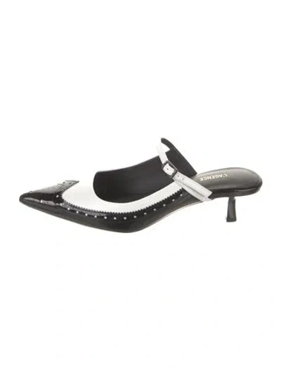 Pre-owned L'agence Leather Mules In Black
