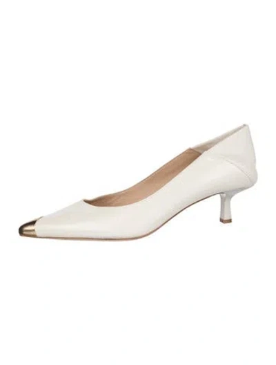 Pre-owned L'agence Leather Pumps In Neutrals