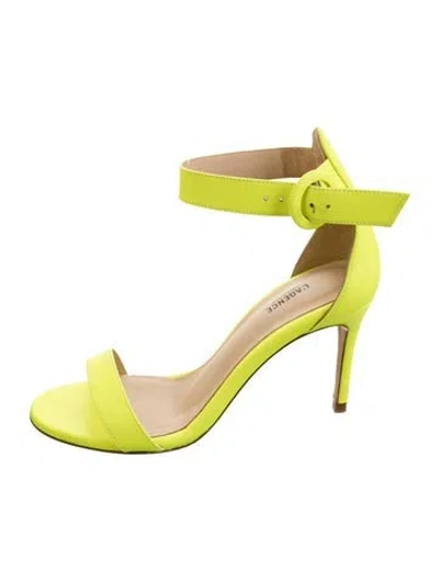 Pre-owned L'agence Leather Sandals In Yellow