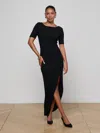 L'agence Lennon Maxi Dress In Black