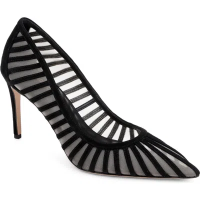 L'agence Lenox Mesh Pump In Black