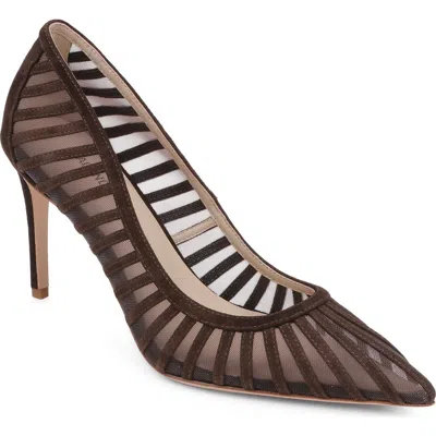 L'agence Lenox Mesh Pump In Brown