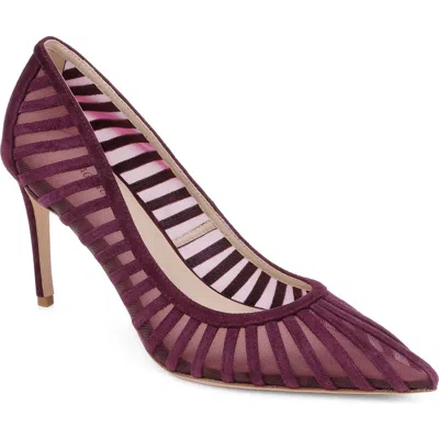 L'agence Lenox Mesh Pump In Red