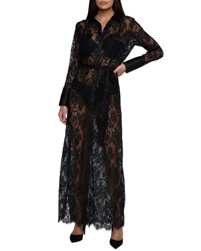 L'agence Leora Long Dress In Black