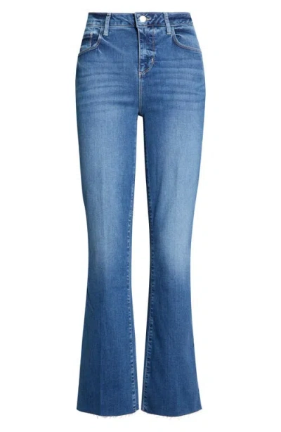 L'agence Les Petites Ruth Raw Hem Straight Leg Jeans In Cambridge