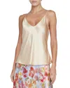 L'agence Lexi Silk Camisole In Neutral
