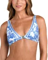 L'agence Lexie Baroque Bikini Top In Multi