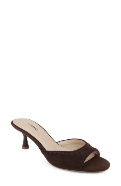 L'agence Lexington Slide Sandal In Brown