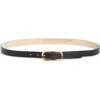L'agence Leya Leather Belt In Black