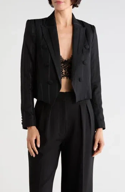 L'agence Lila Boxy Blazer In Black