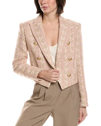 L'agence Lila Boxy Blazer In Brown