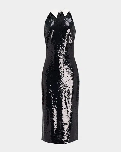 L'AGENCE LILITH SEQUINED MIDI DRESS