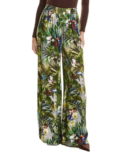 L'agence Lillian Wide Leg Pant In Green