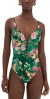 L'agence Lilou Charonda Butterfly Plunge One Piece Multi In Multi