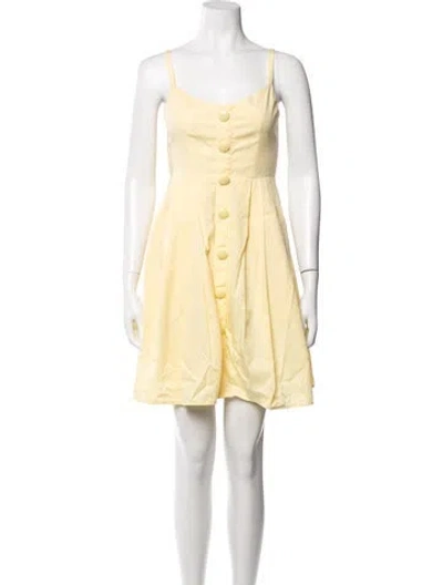 Pre-owned L'agence Linen Mini Dress In Neutrals