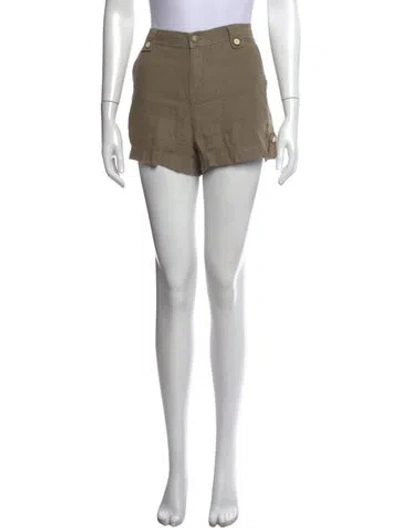 Pre-owned L'agence Linen Mini Shorts In Blue