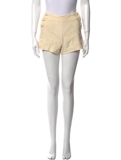 Pre-owned L'agence Linen Mini Shorts In Neutral
