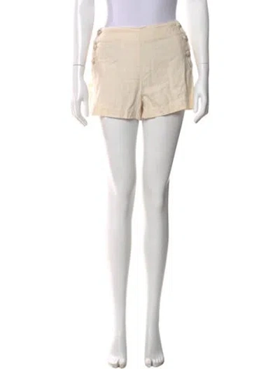 Pre-owned L'agence Linen Mini Shorts In Neutral