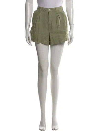 Pre-owned L'agence Linen Mini Shorts In Neutral
