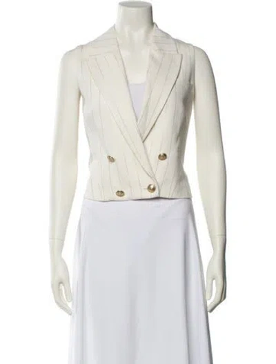 Pre-owned L'agence Linen Vest