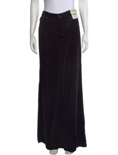 Pre-owned L'agence Linen Wide Leg Pants In Black