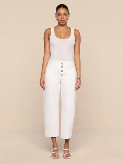 L'agence Liora Cropped Jean In White