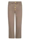 L'agence Liora High-rise Button Jeans In Neutral
