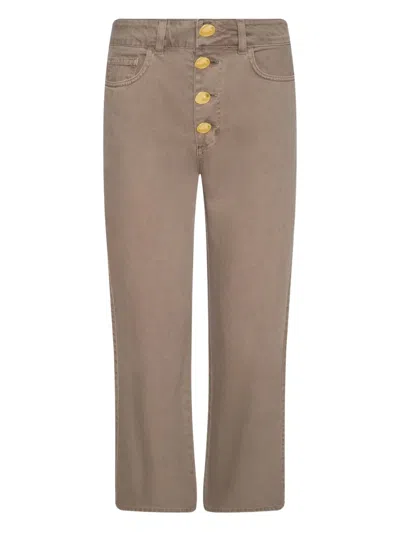 L'agence Liora High-rise Button Jeans In Neutral