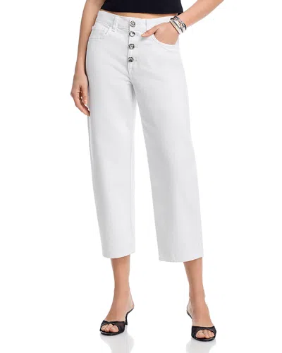 L'agence Liora High Rise Stovepipe Jeans In Blanc In Gray