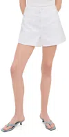 L'agence Lissania Ultra High Rise Jean Shorts In White