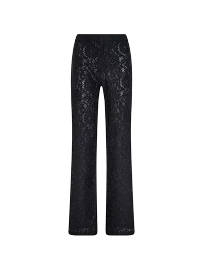 L'agence Livvy Lace Trousers In Black