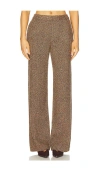 L'agence Livvy Straight Leg Trouser In Brown