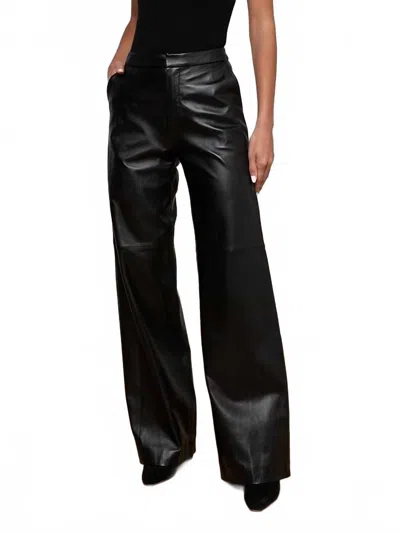 L'agence Livvy Straight Leg Trouser In Black