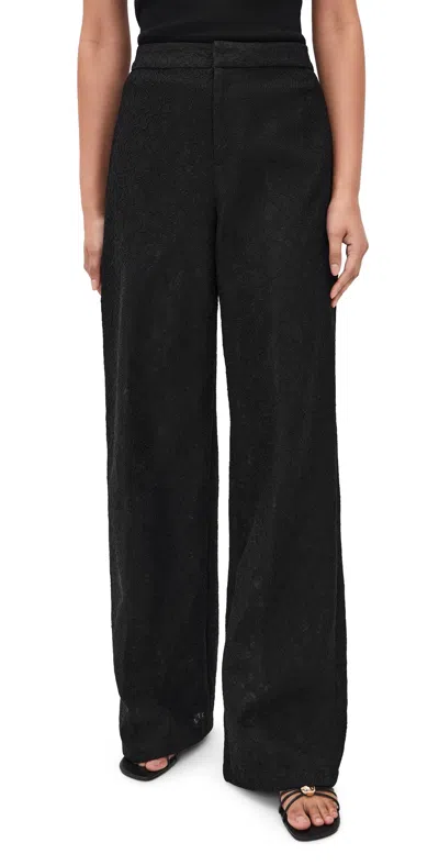 L'agence Livvy Straight Leg Trousers Black