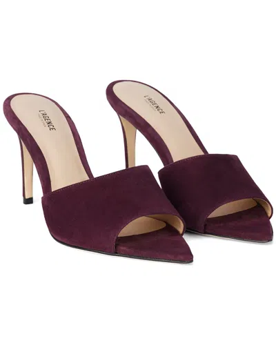 L'agence Lolita Suede & Leather Mule In Pink