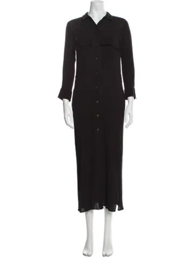 Pre-owned L'agence Long Dress In Black