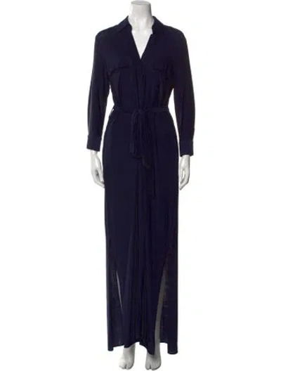 Pre-owned L'agence Long Dress In Blue
