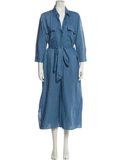 Pre-owned L'agence Long Dress In Blue