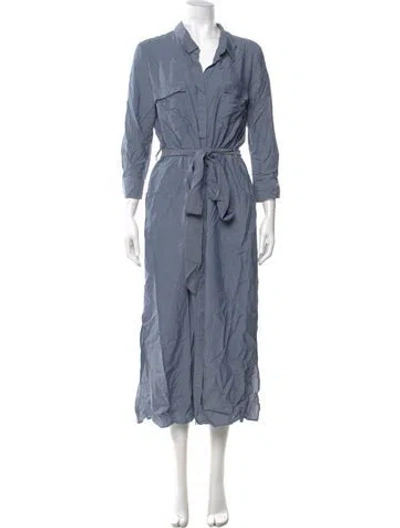 Pre-owned L'agence Long Dress In Blue