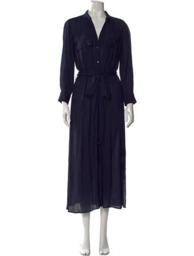 Pre-owned L'agence Long Dress In Blue