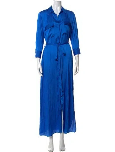 Pre-owned L'agence Long Dress In Blue